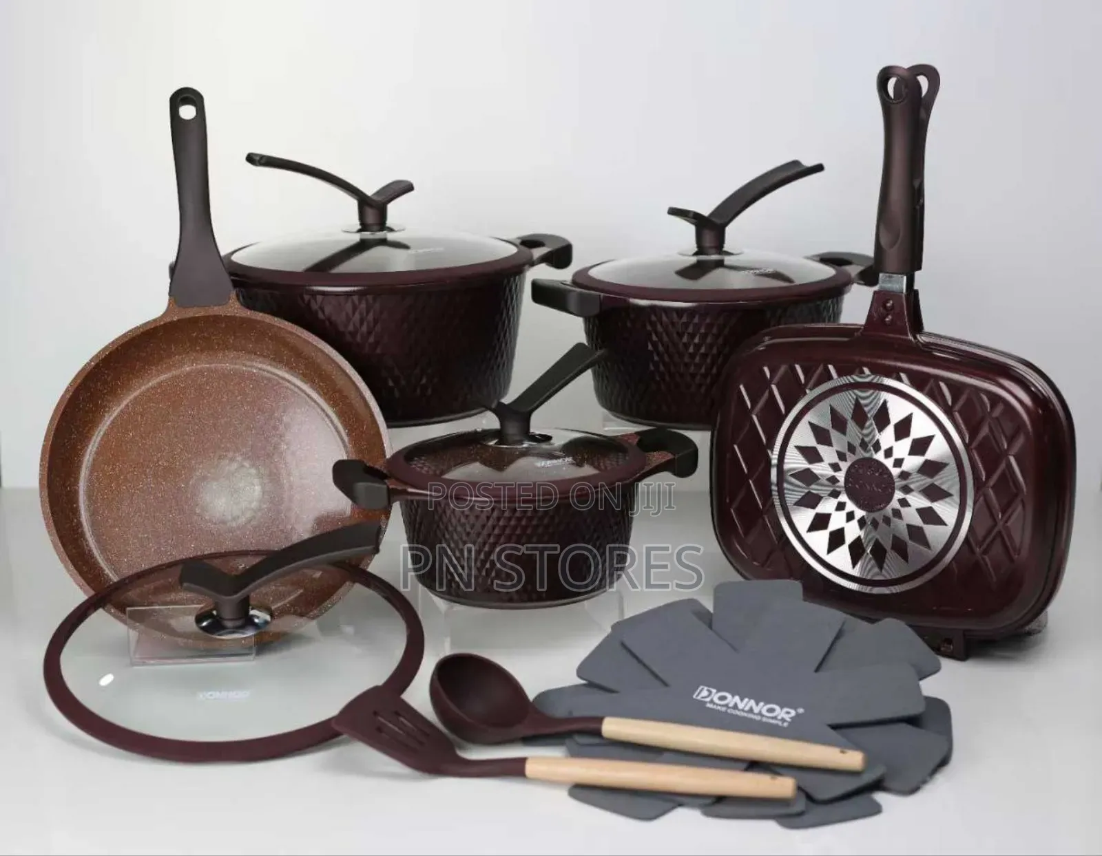 15pcs Granite Heavy Duty Pot Set