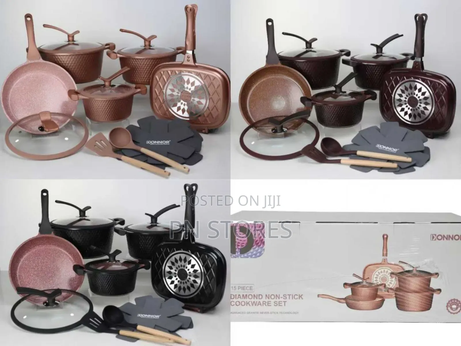 15pcs Granite Heavy Duty Pot Set