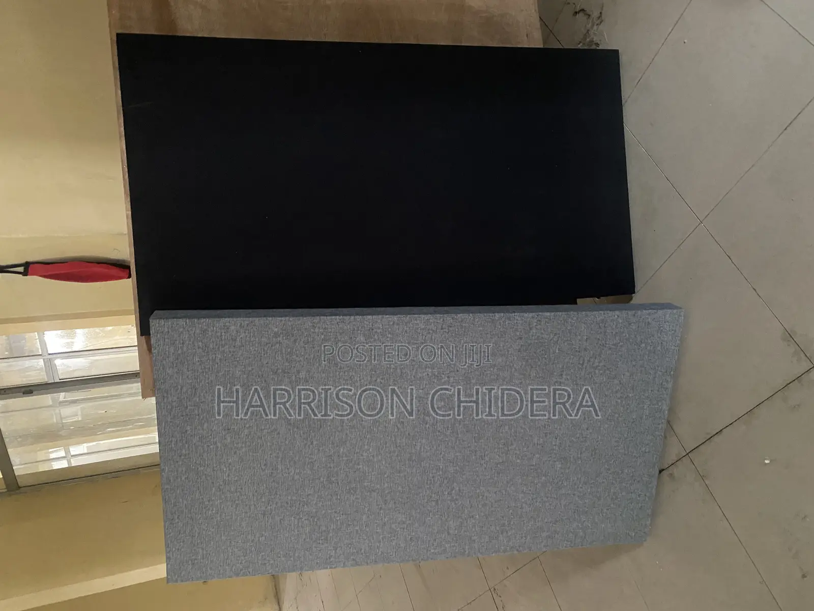 Gray and Black 4 by 2ft Acoustic Panel