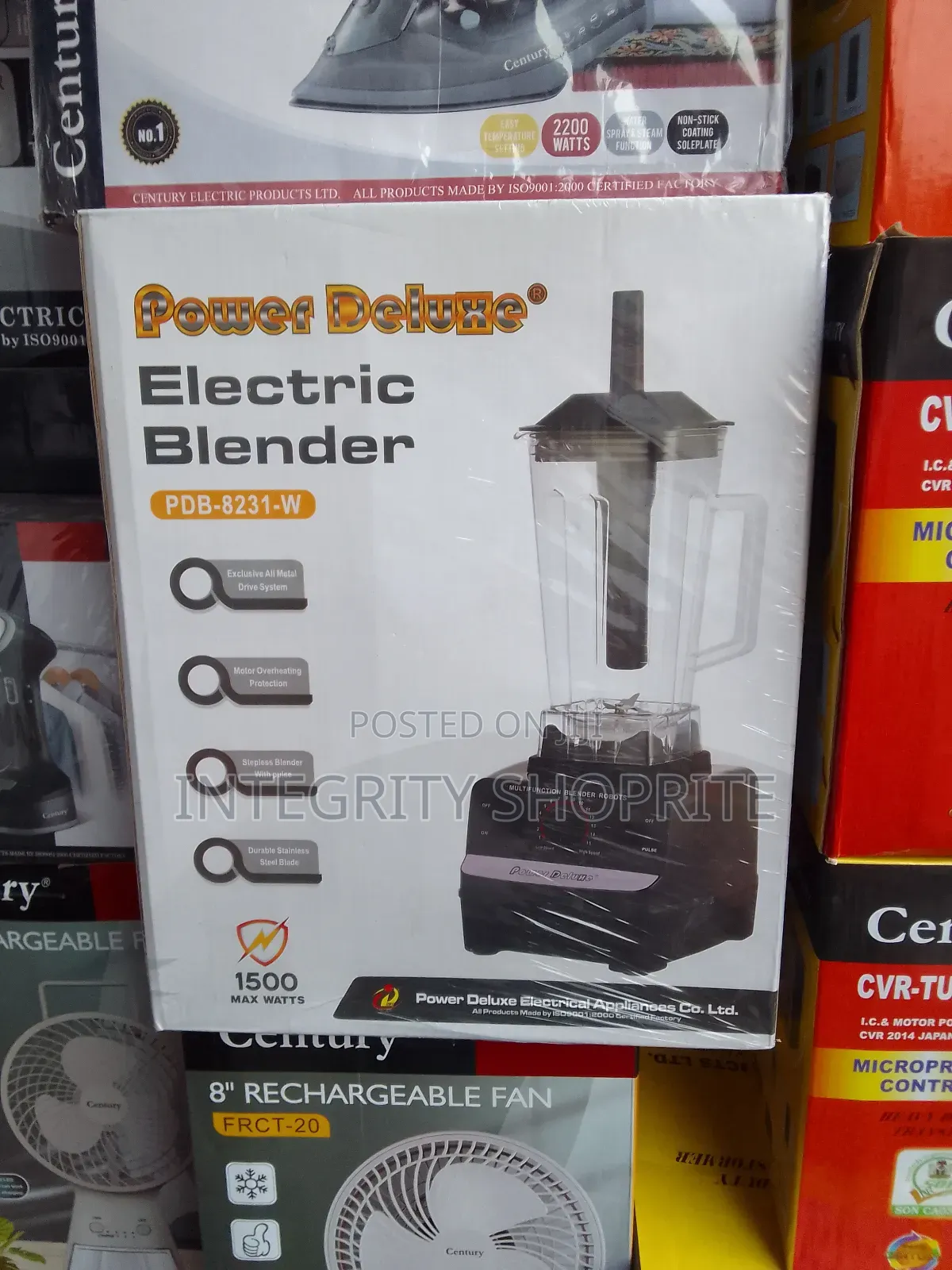 Power Deluwe Electric Blender PDB-8231-W