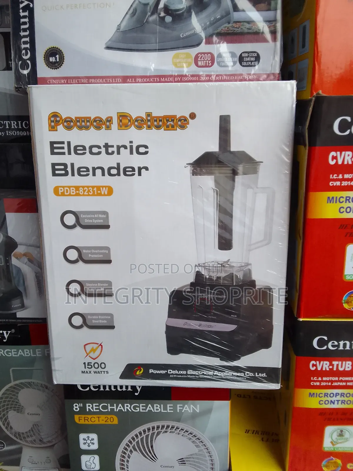 Power Deluwe Electric Blender PDB-8231-W