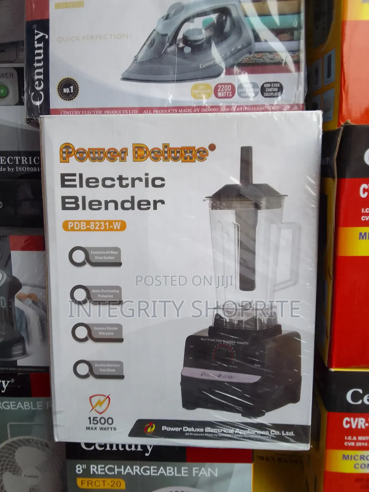 Power Deluwe Electric Blender PDB-8231-W