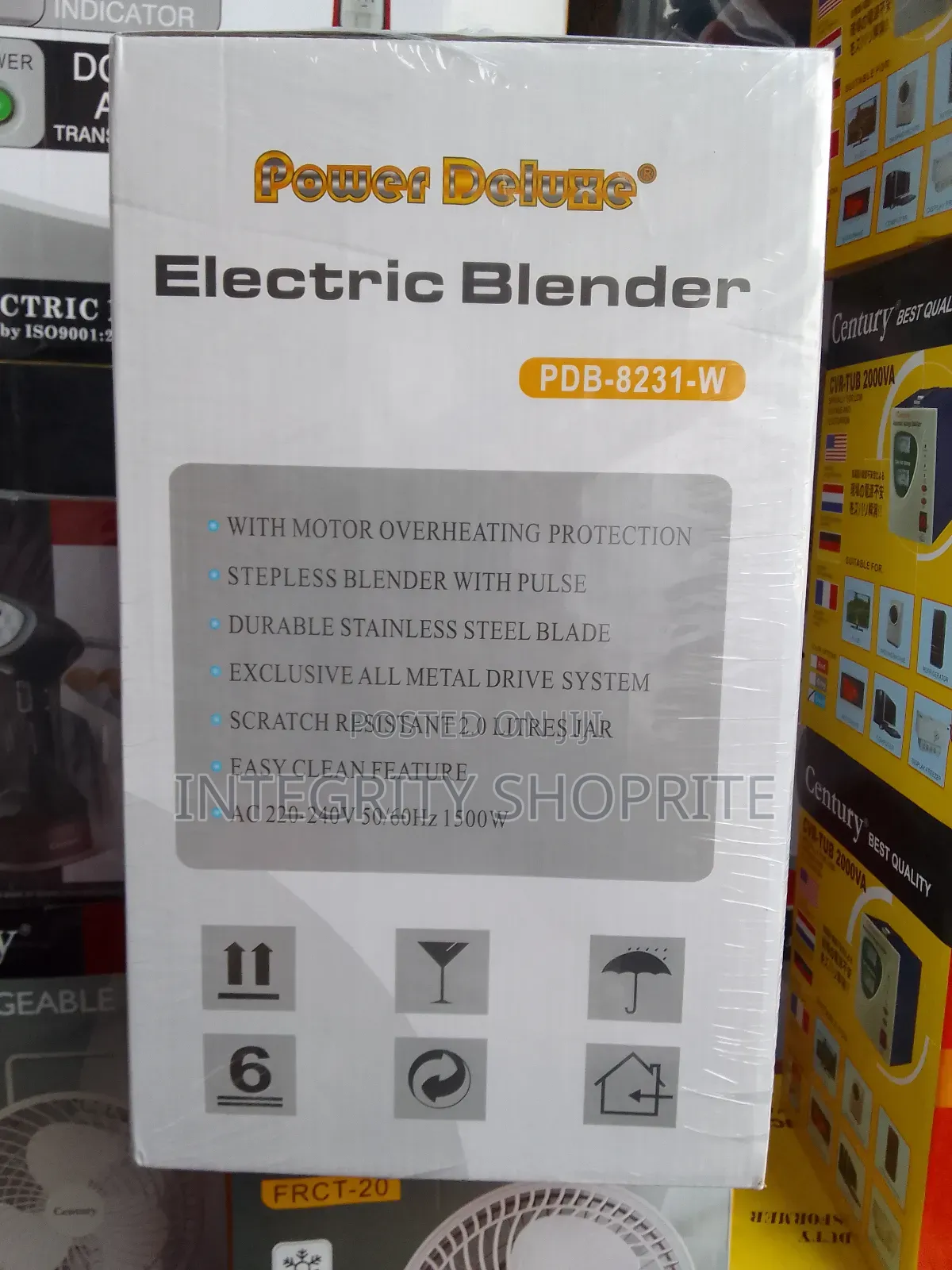 Power Deluwe Electric Blender PDB-8231-W