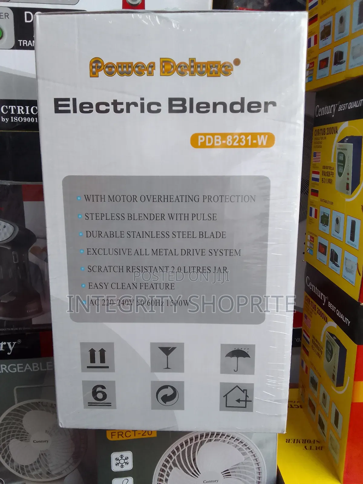 Power Deluwe Electric Blender PDB-8231-W