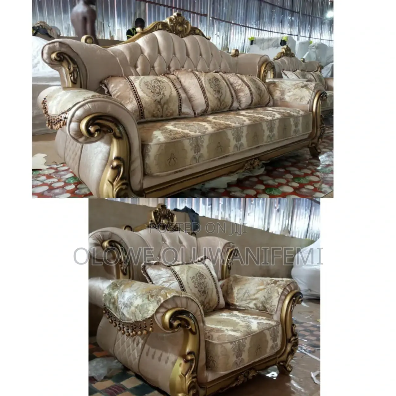 Italian High Class Sofa Set , Unique Design With 7 Seaters C