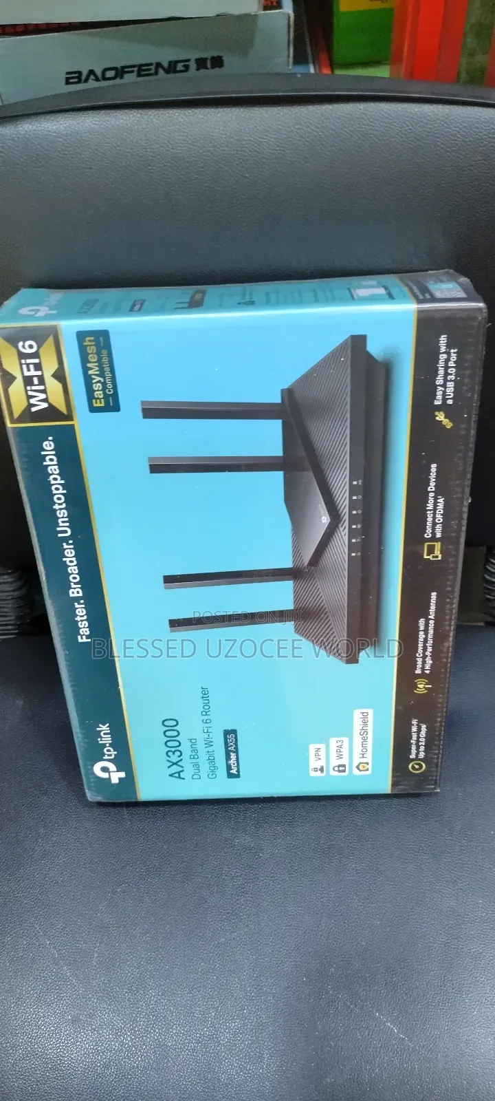 Tplink Archer- Ax55 Dual Band Gigabit Wifi 6 Router Ax3000