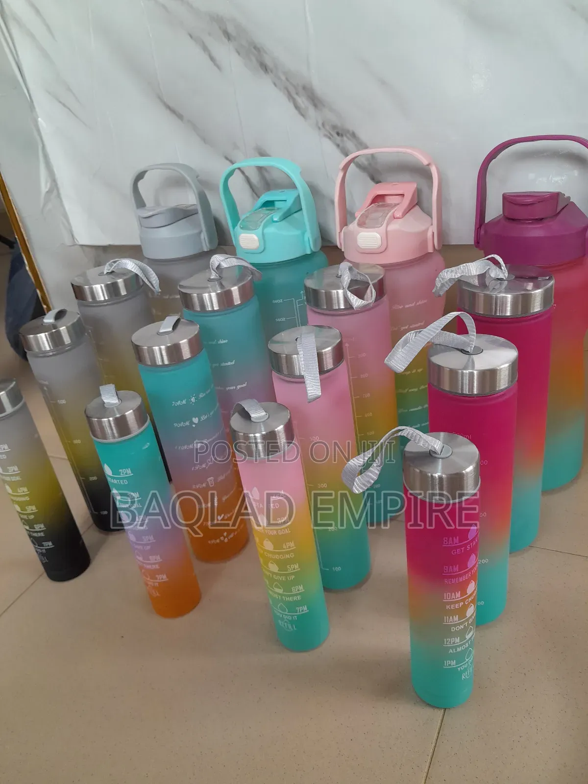 4 in 1 Motivational Water Bottle