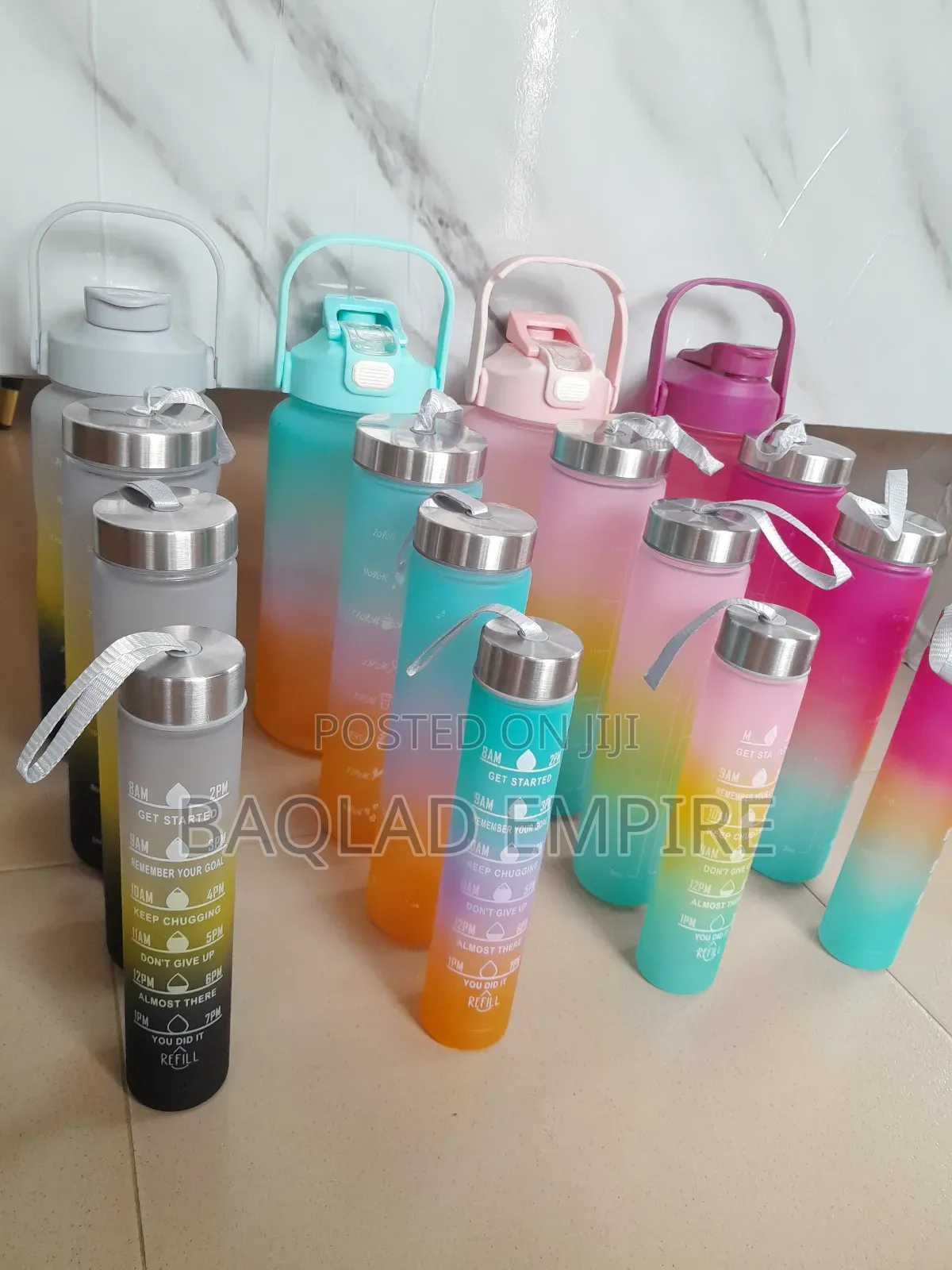 4 in 1 Motivational Water Bottle