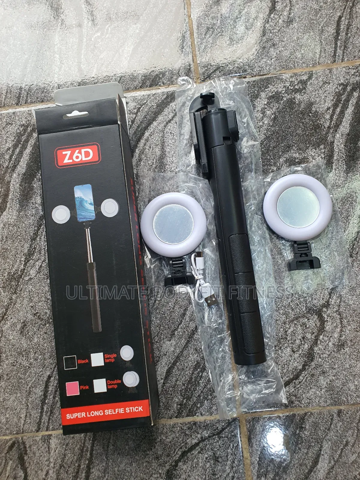 Brand New 2 In 1 Selfie Stick Tripod With Built-in Wireless