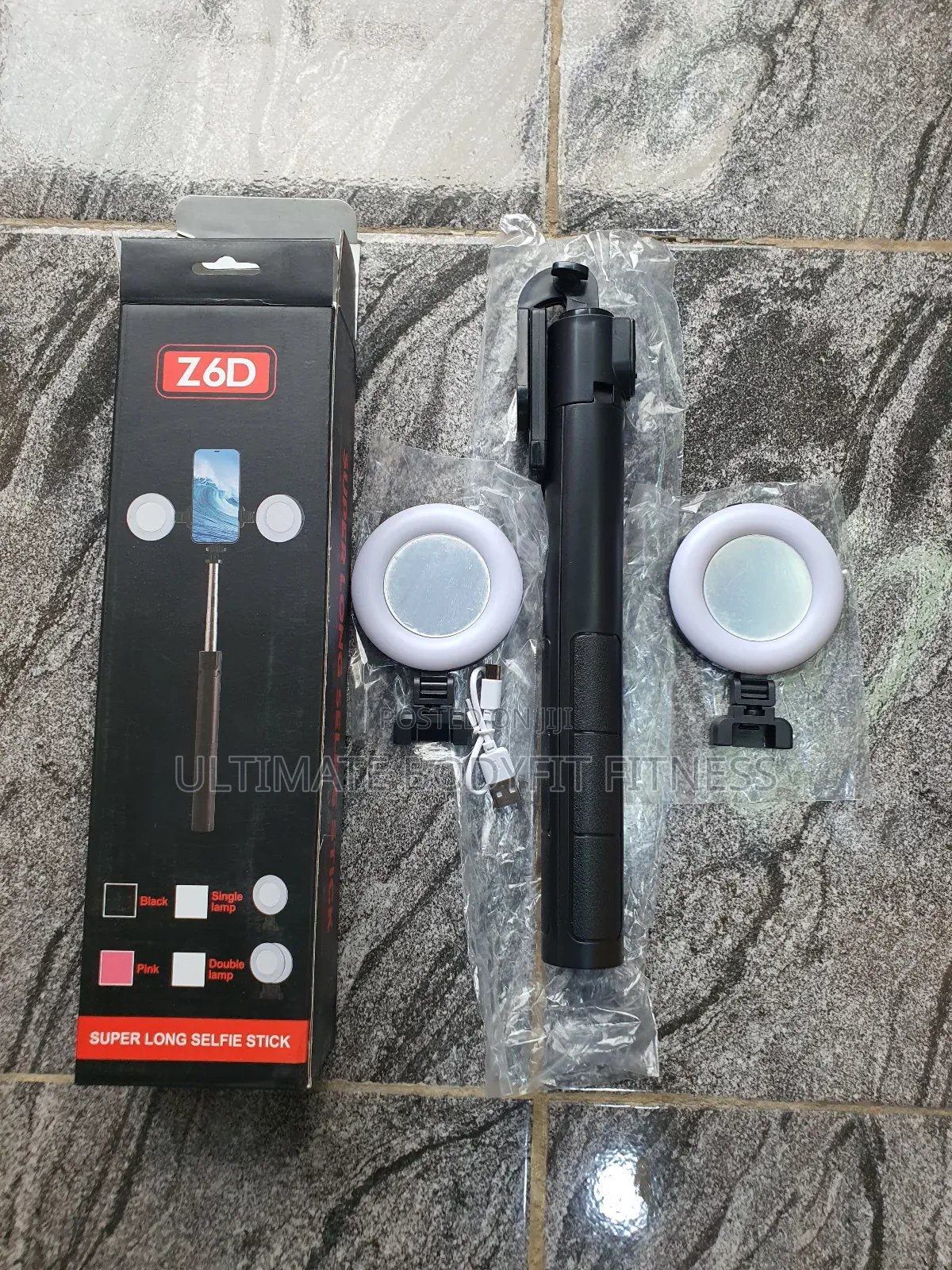 Brand New 2 In 1 Selfie Stick Tripod With Built-in Wireless