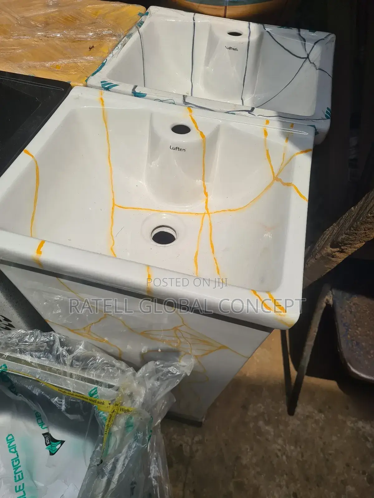Yellow Lightening Design Dining Wash Hand Basin