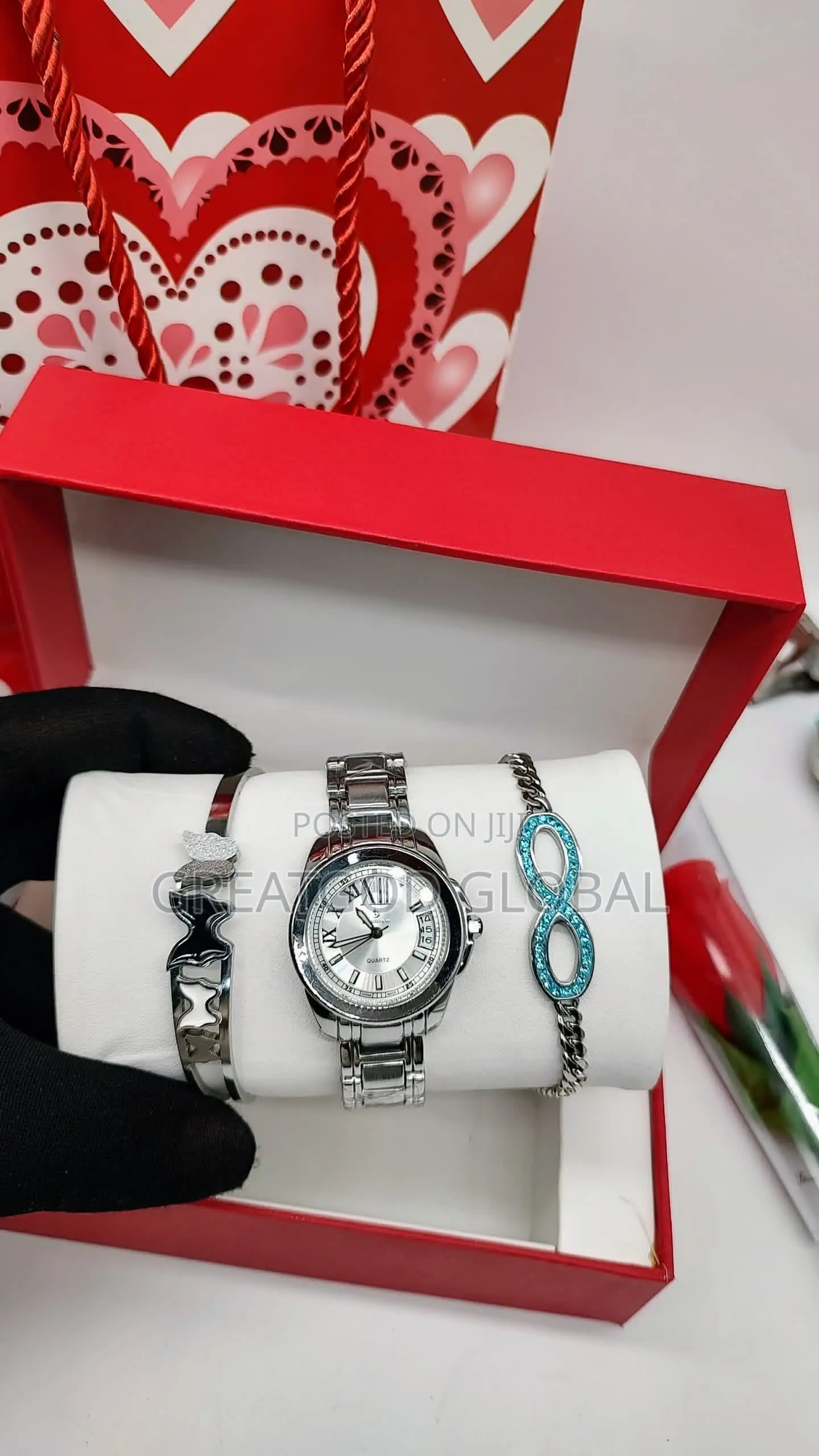 Wristwatch Set Valentine Package With Box