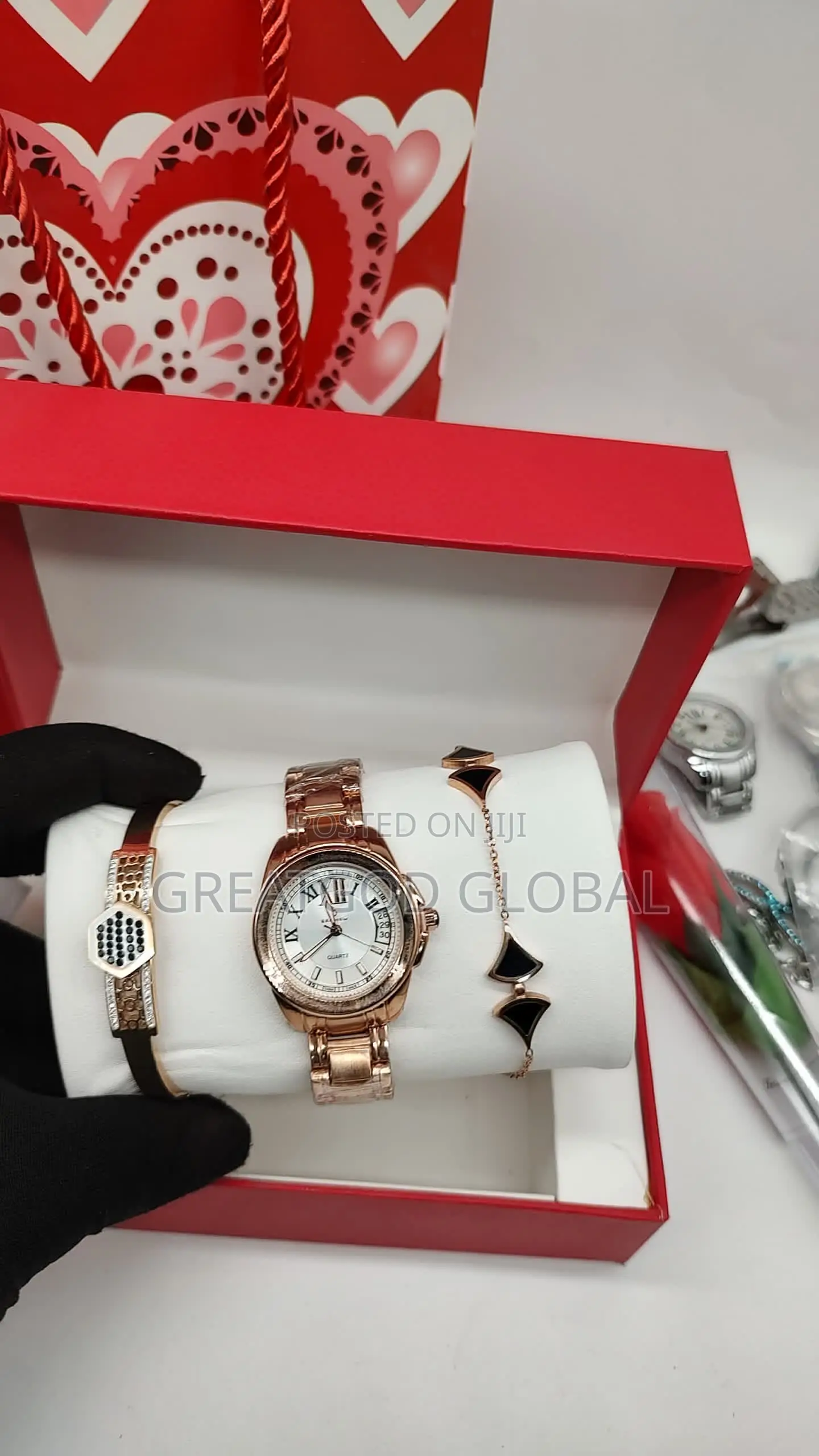 Wristwatch Set Valentine Package With Box
