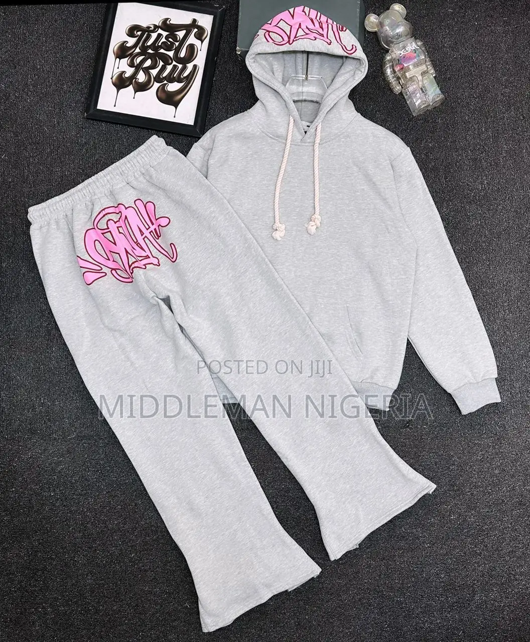 Syna Pure Cotton Luxury 2piece Hoodie on Sweater Pants Combo