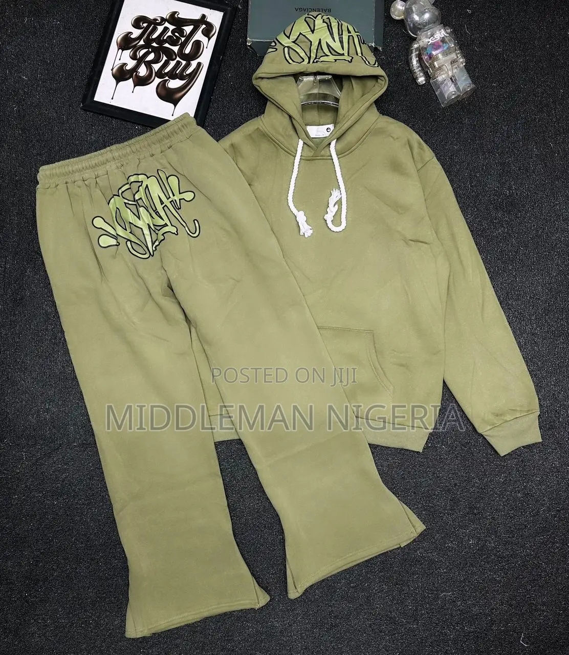 Syna Pure Cotton Luxury 2piece Hoodie on Sweater Pants Combo