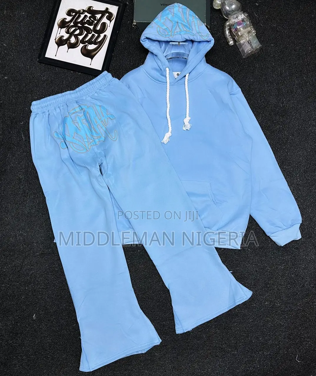 Syna Pure Cotton Luxury 2piece Hoodie on Sweater Pants Combo