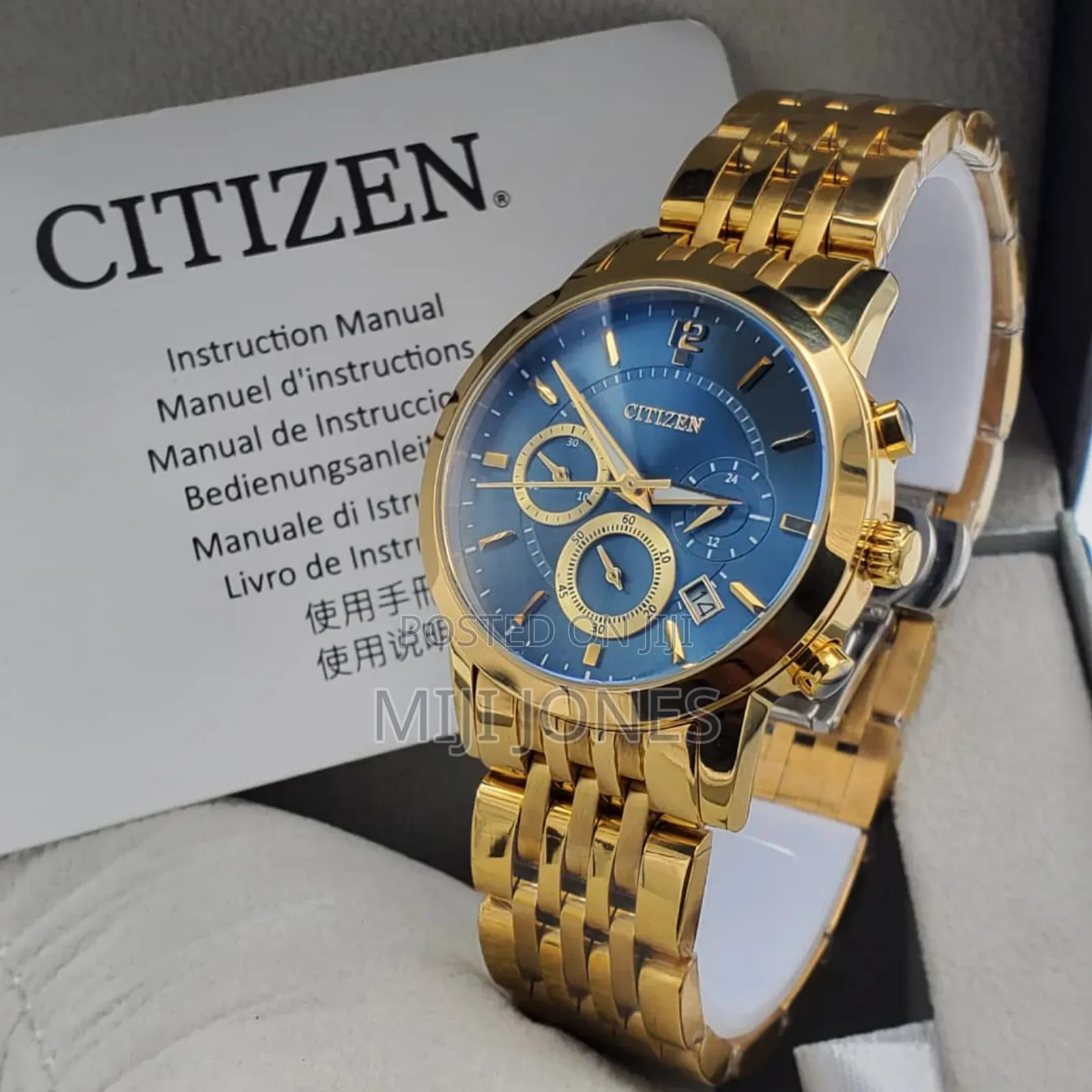 Citizen Gold Plated Chronograph Watch