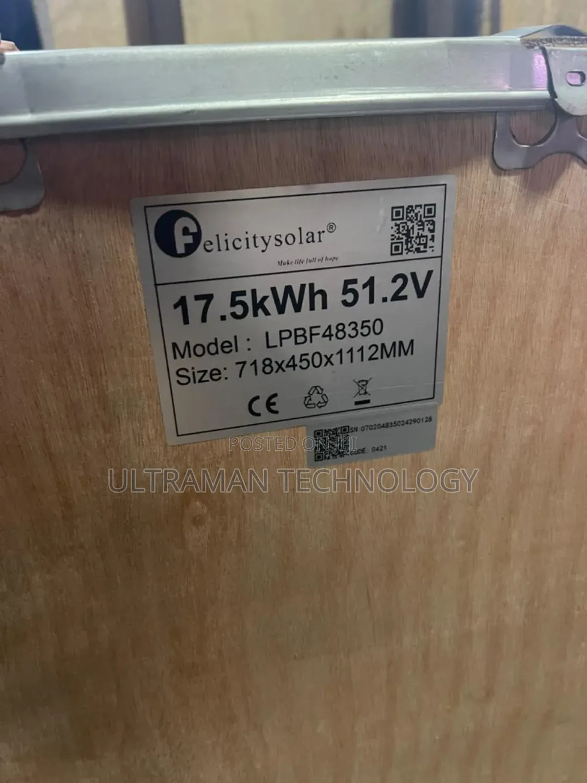 17.5kilowatts Lithium Ion Battery