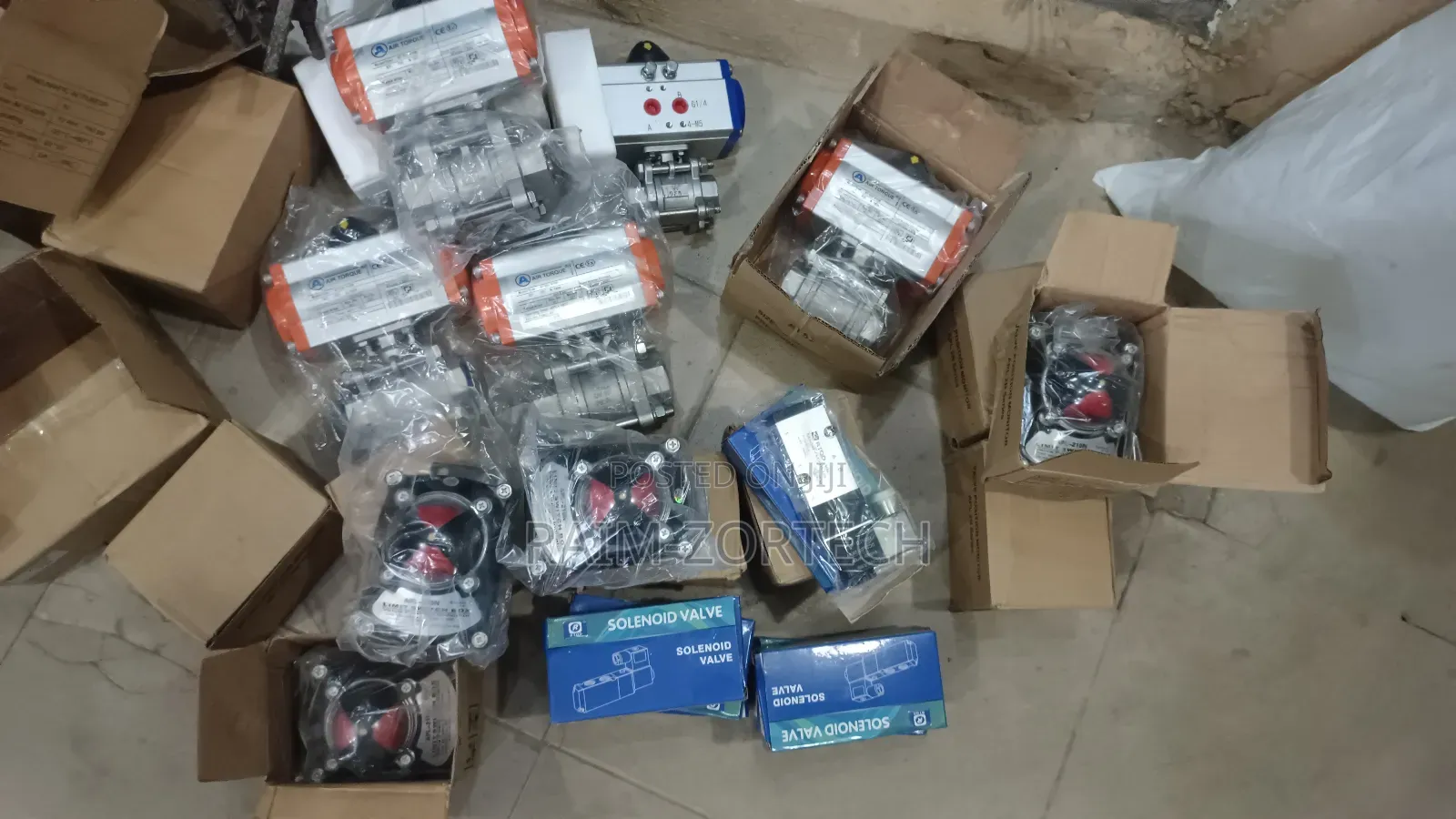 Actuator Valve With Box Control and Solenoid Valve