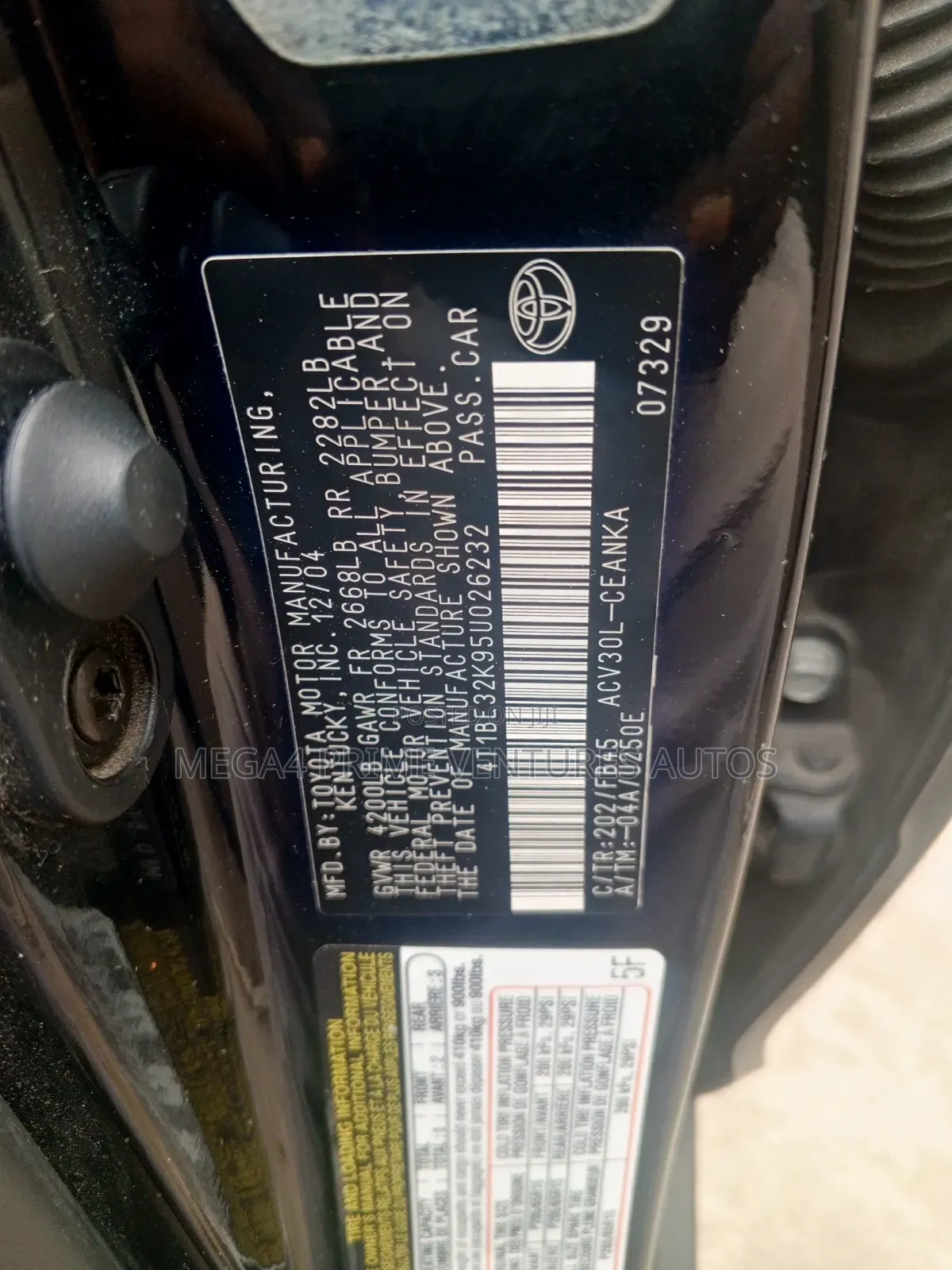 Toyota Camry LE 4dr Sedan (2.4L 4cyl 5A) 2005 Black