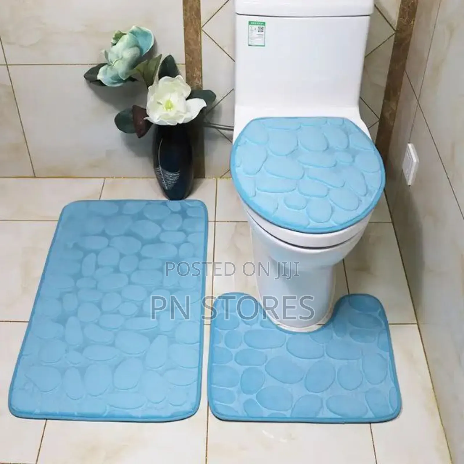 3 in 1 Toilet Mat Set Bathroom Mat Set