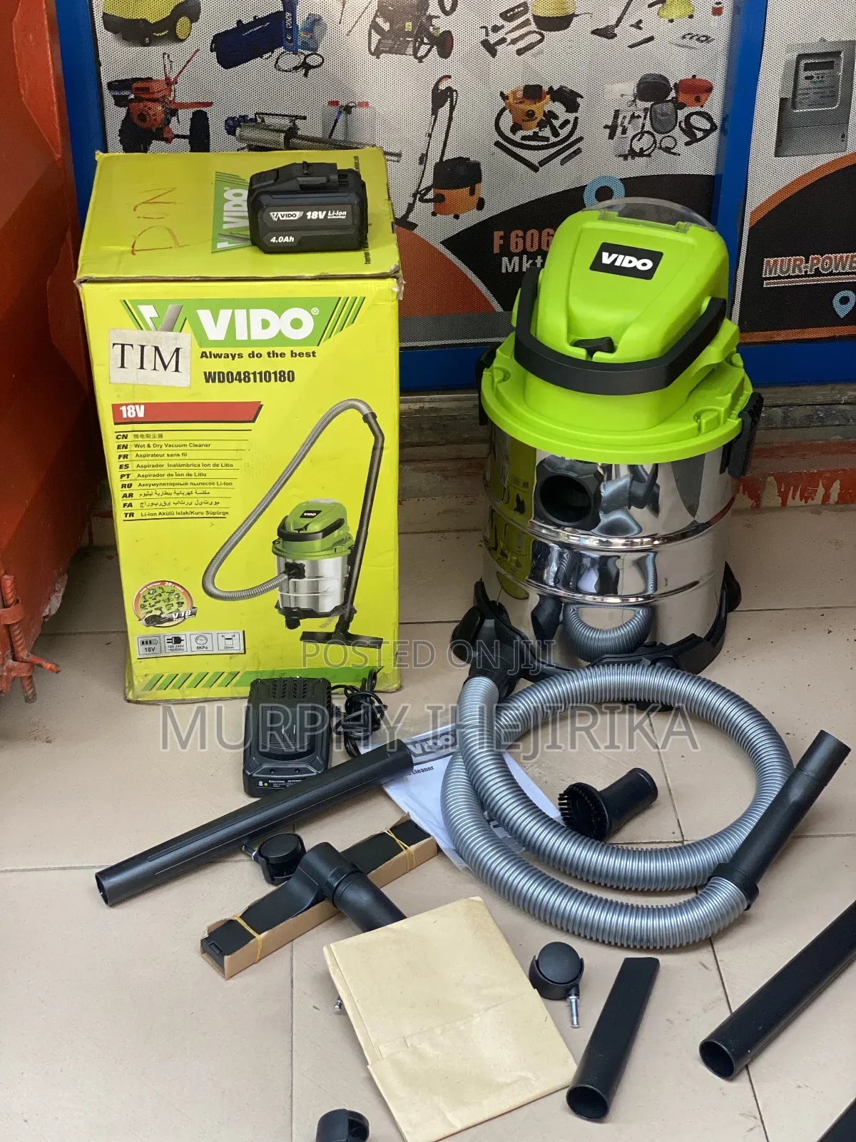 Cordless Wet Dry Vacuum Cleaner With Blowing Function