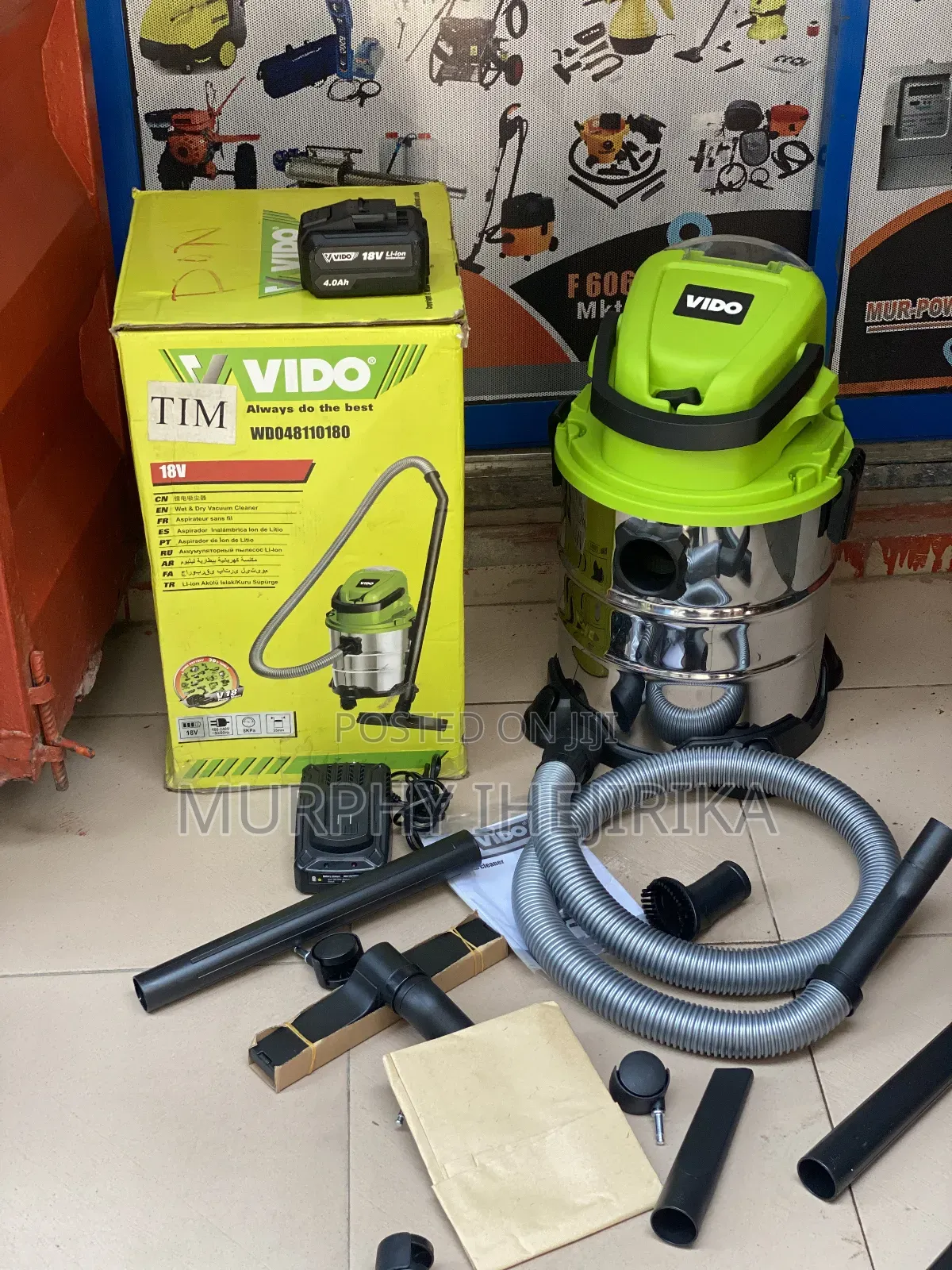 Cordless Wet Dry Vacuum Cleaner With Blowing Function