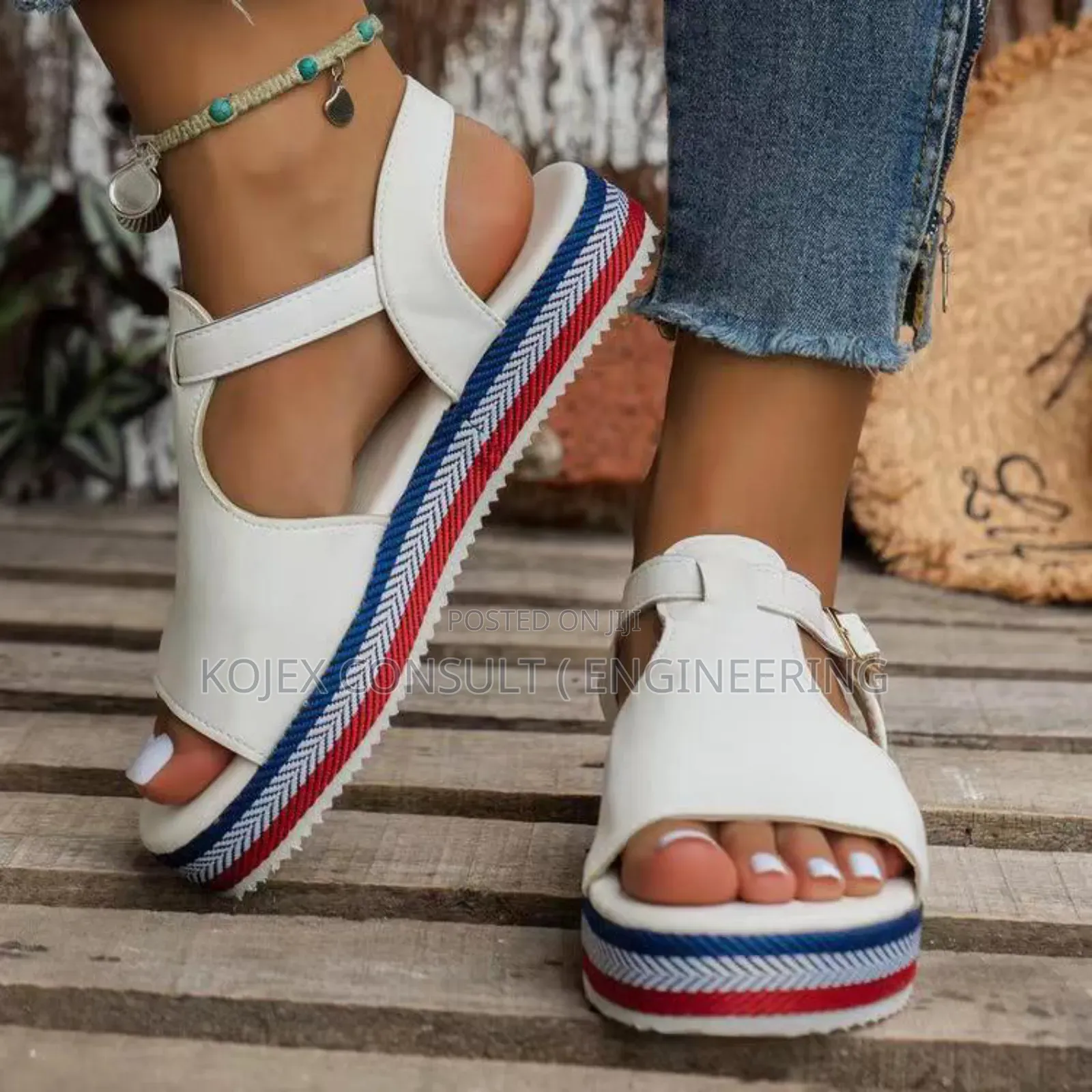 Multi Colour Female High Wedge Sandals