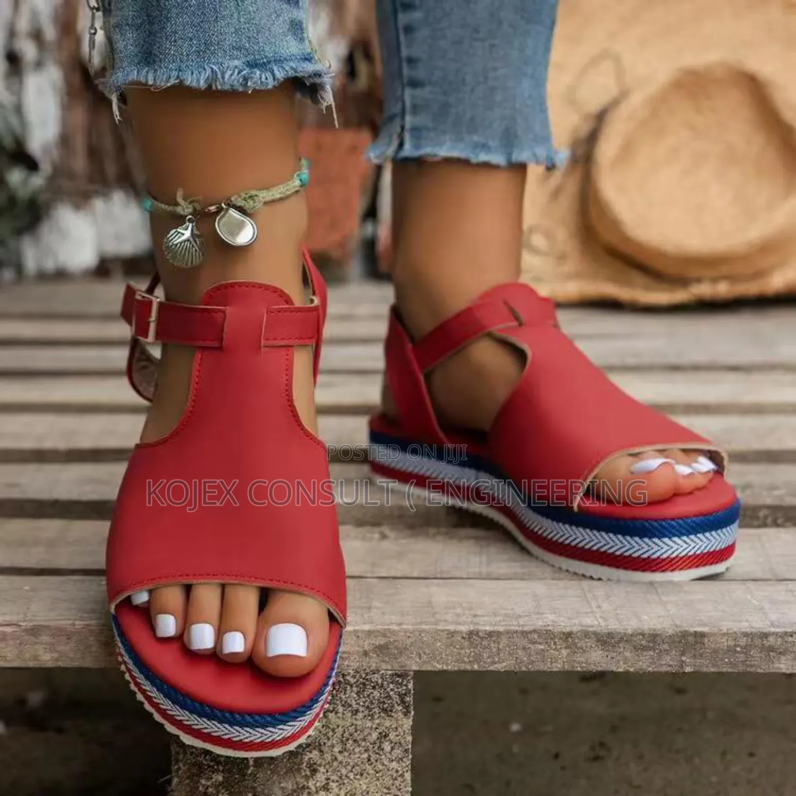 Multi Colour Female High Wedge Sandals