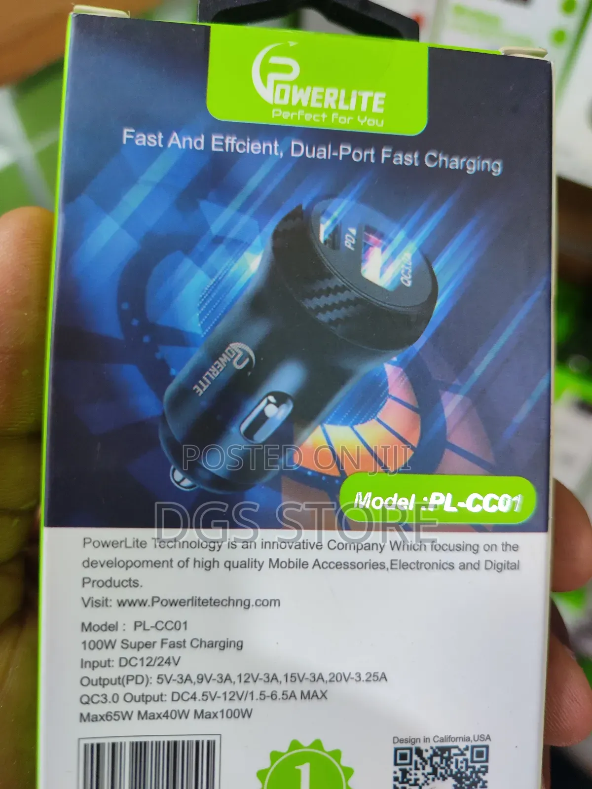 Powerlite Car Charger 100w