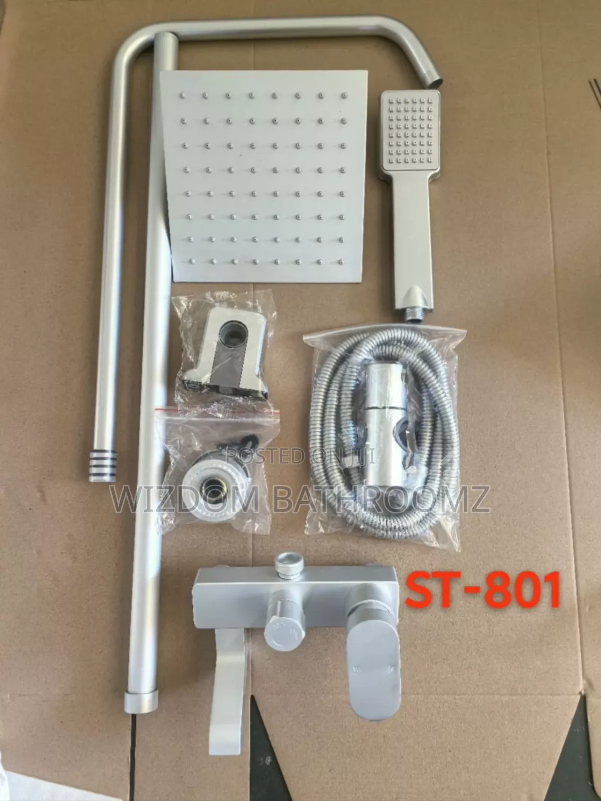Aluminium Standing Shower Set