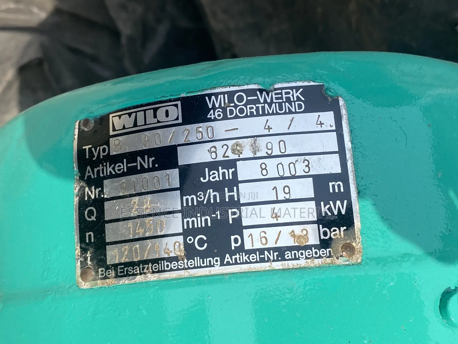 Phase Induction Surface WILO Water Pump 5.5HP