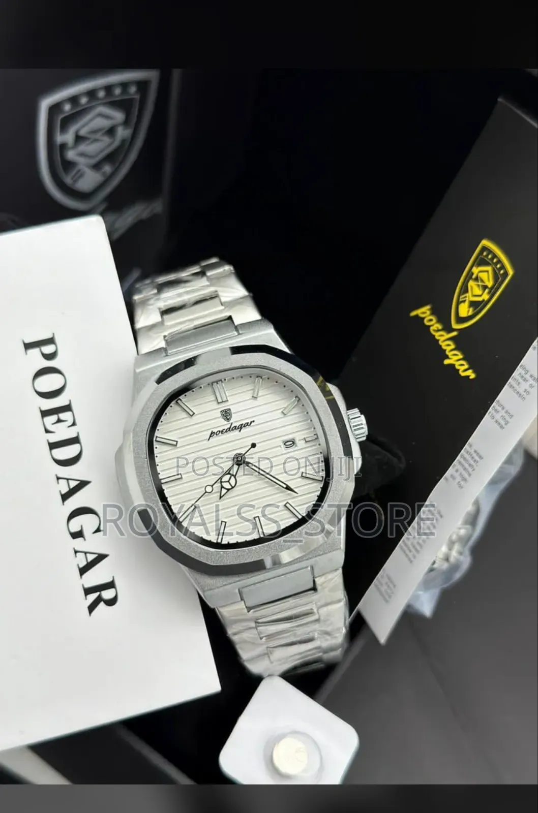 Waterproof Poedegar Luminous Men’S Watch (Fully Boxed)