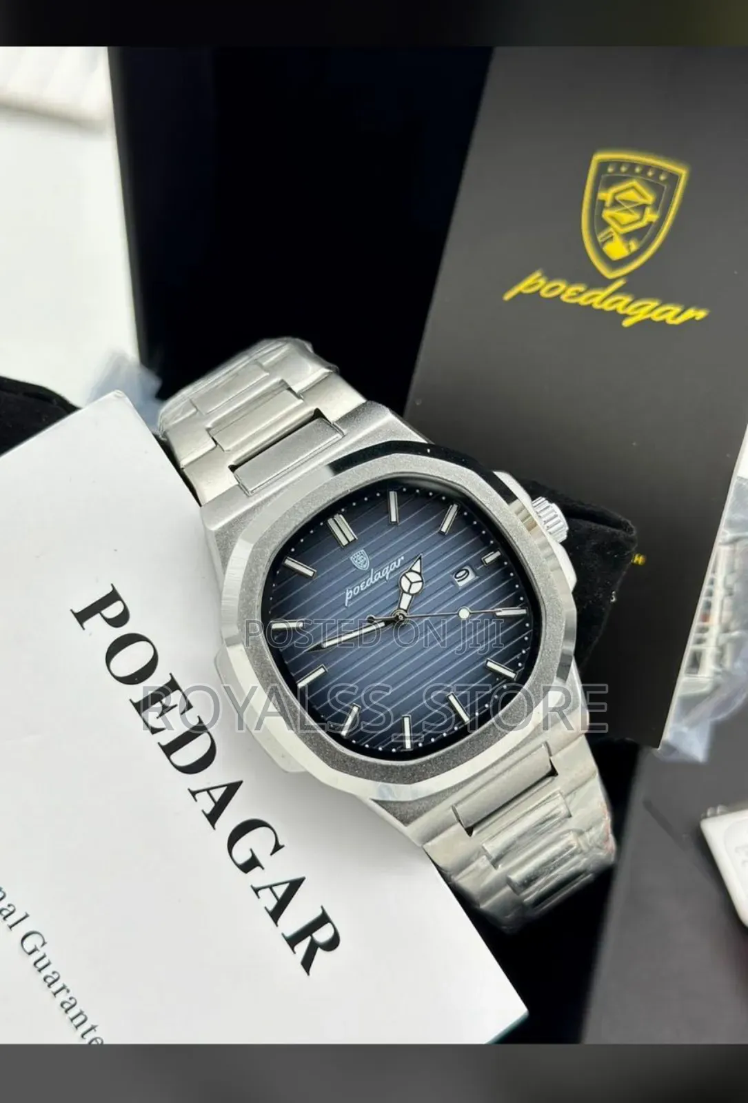 Waterproof Poedegar Luminous Men’S Watch (Fully Boxed)