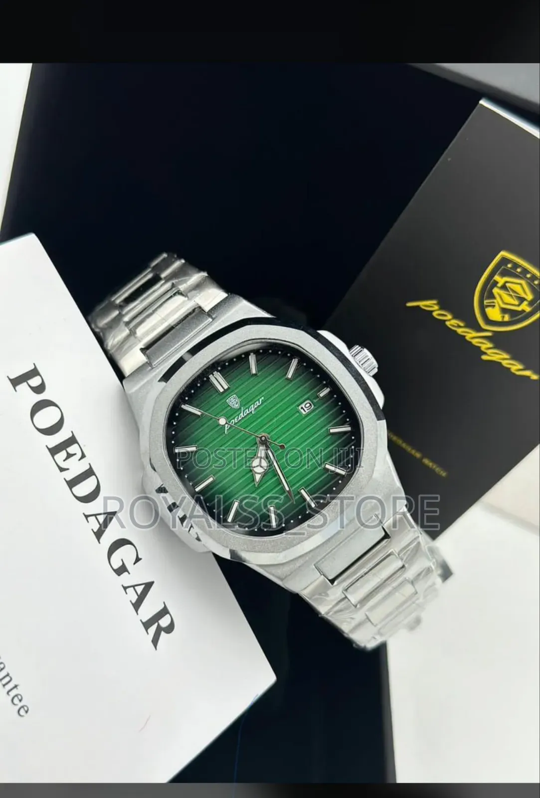 Waterproof Poedegar Luminous Men’S Watch (Fully Boxed)
