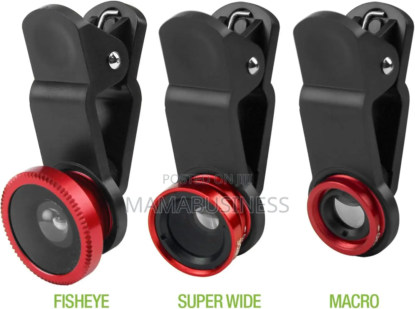 3 in 1 Clip-on Lens Camera Kit Fisheye + Wide Angle + Macro