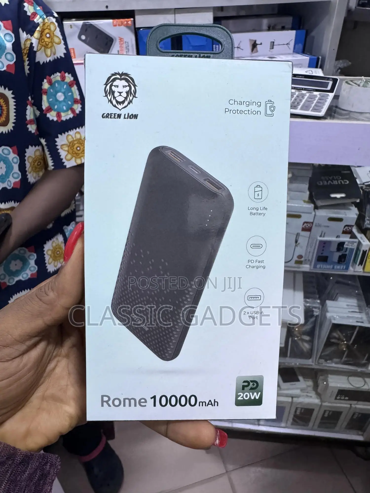 Green Lion Rome 10000mah 20w PD Ultra Slim Power Bank