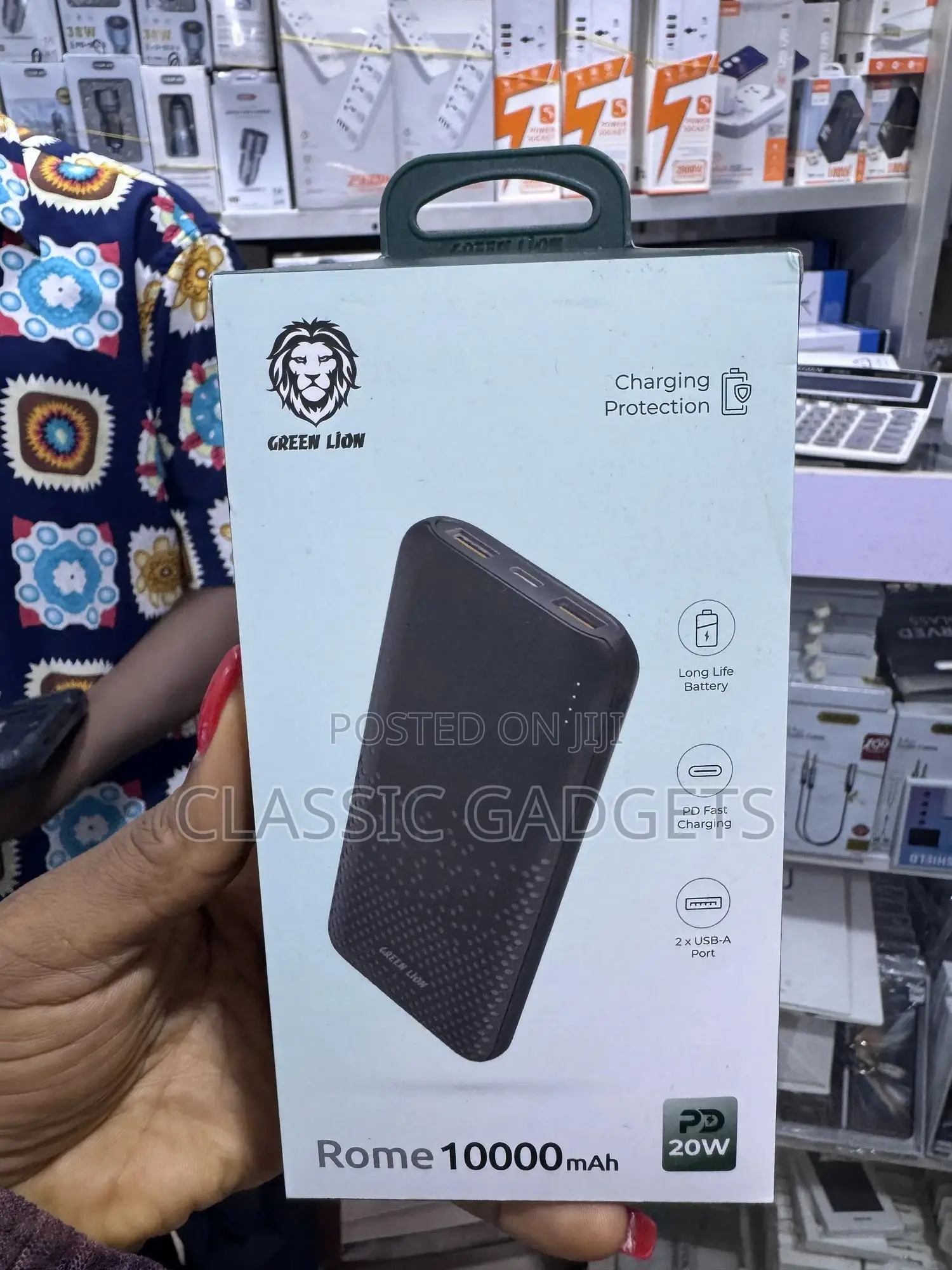 Green Lion Rome 10000mah 20w PD Ultra Slim Power Bank