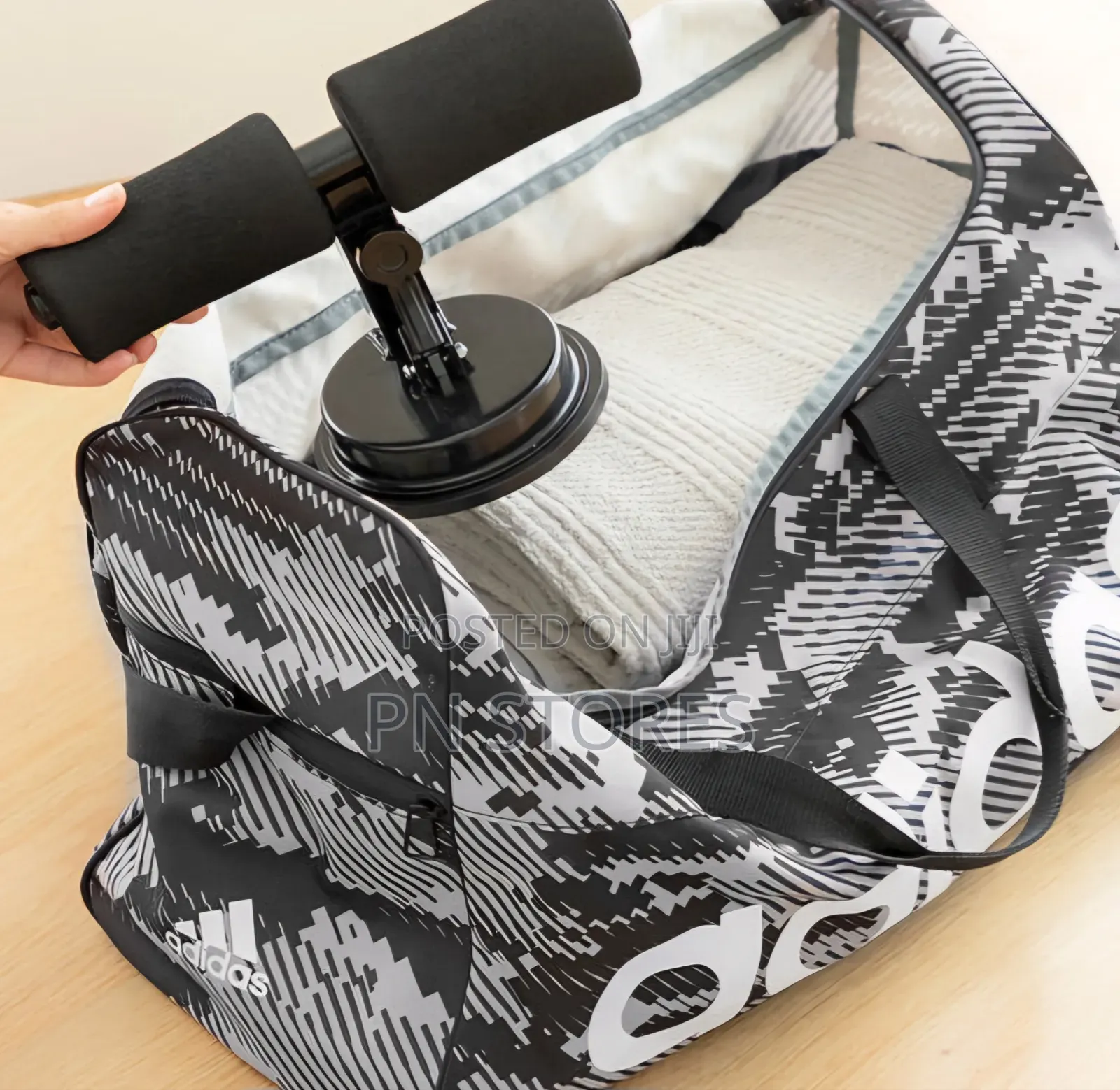 Sit-Up Bar for Abdominals With Suction Pad and Exercise