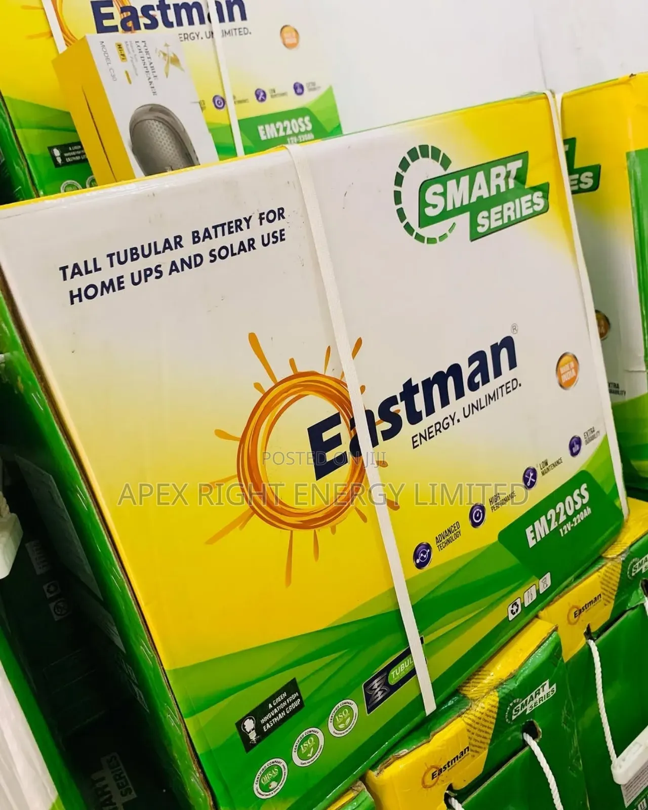220ah Eastman Tall Tubular Battery Smart Series