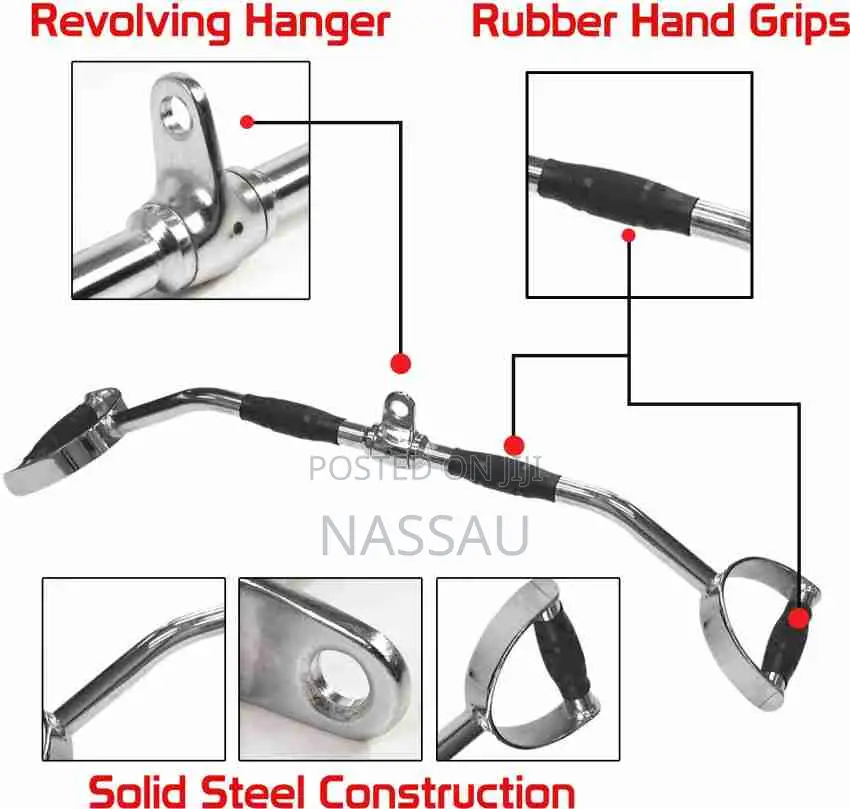 Multi-Grip Pro Lat Pull Back Bar (Cable Extension )