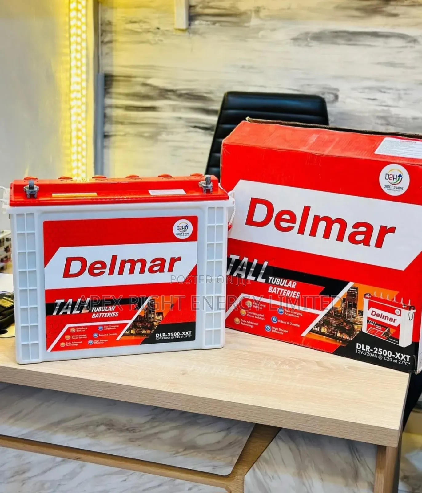 220ah Delmar Tubular Battery 12v