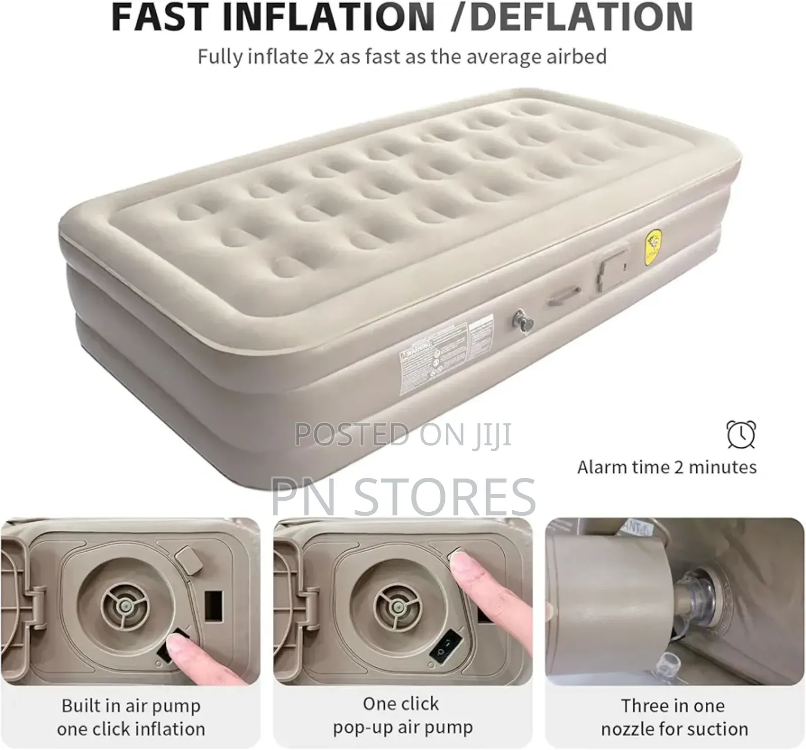 Twin Air Mattress With Built-in Pump Inflatable Mattress