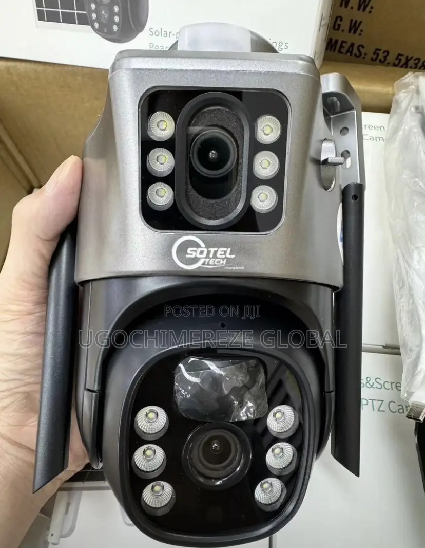 2mp V380pro 4g Solar Powered PTZ Camera With Human Tracking