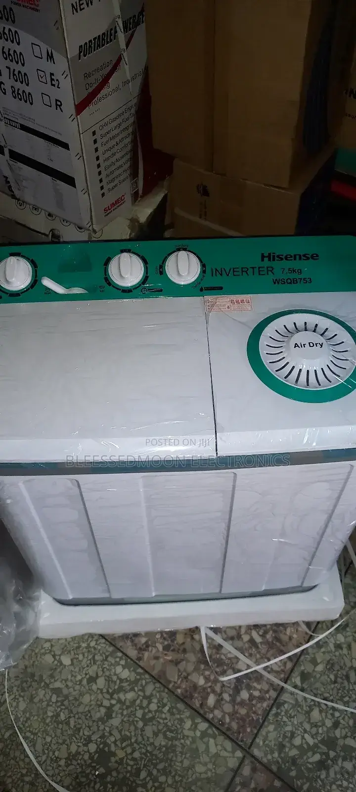Hisense Inverter Washing Machine 7.5kg Turbo Speed Cooper Mo