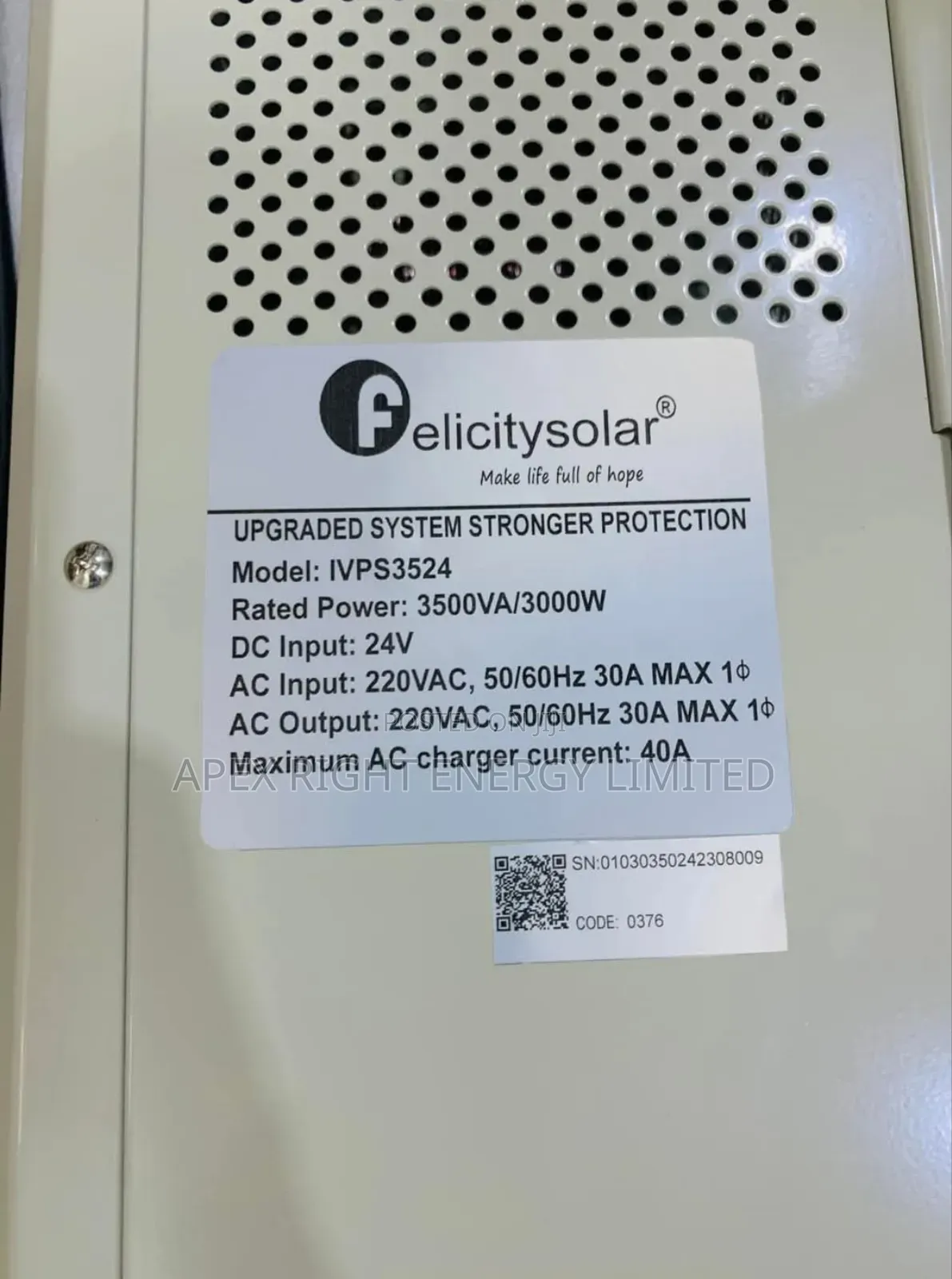 3.5kva Felicity Inverter 24v Puresine-wave Inverter
