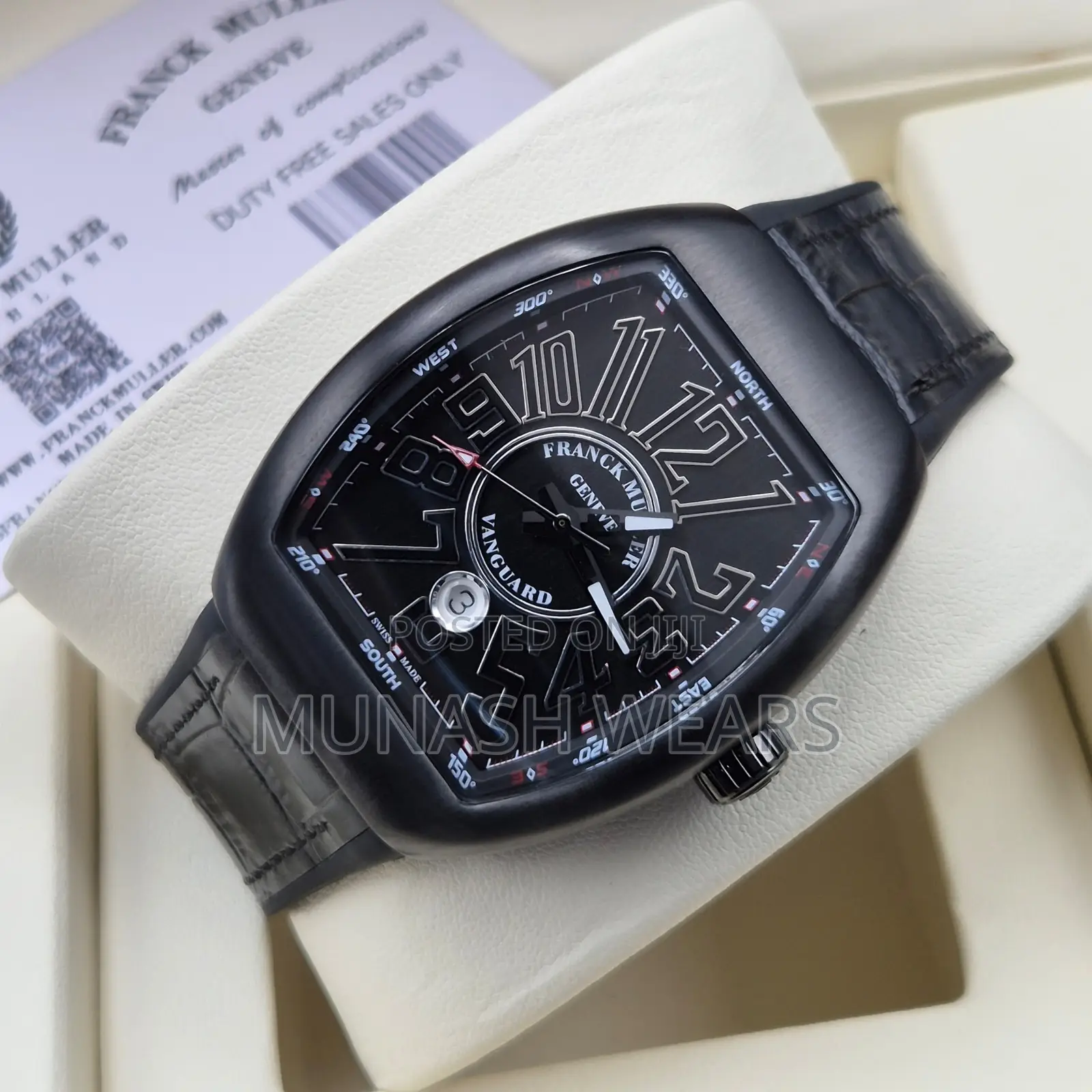Frank Muller Leather Classic Wristwatch