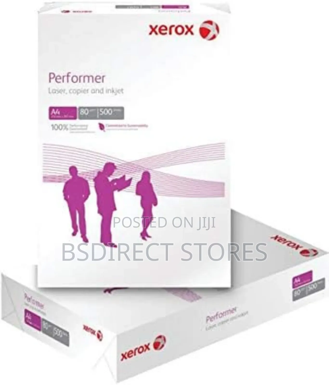Xerox Performer White Printer Paper A4 80gsm Pack 500 Sheets