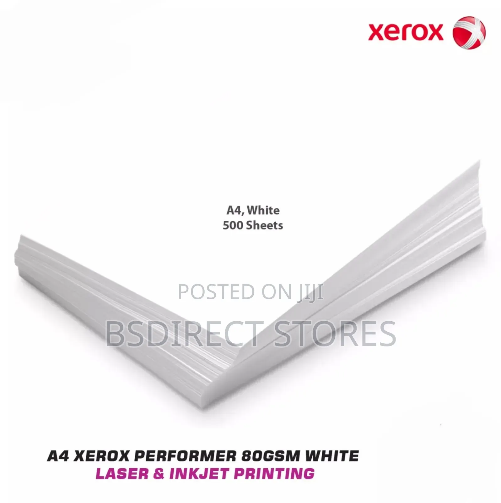 Xerox Performer White Printer Paper A4 80gsm Pack 500 Sheets