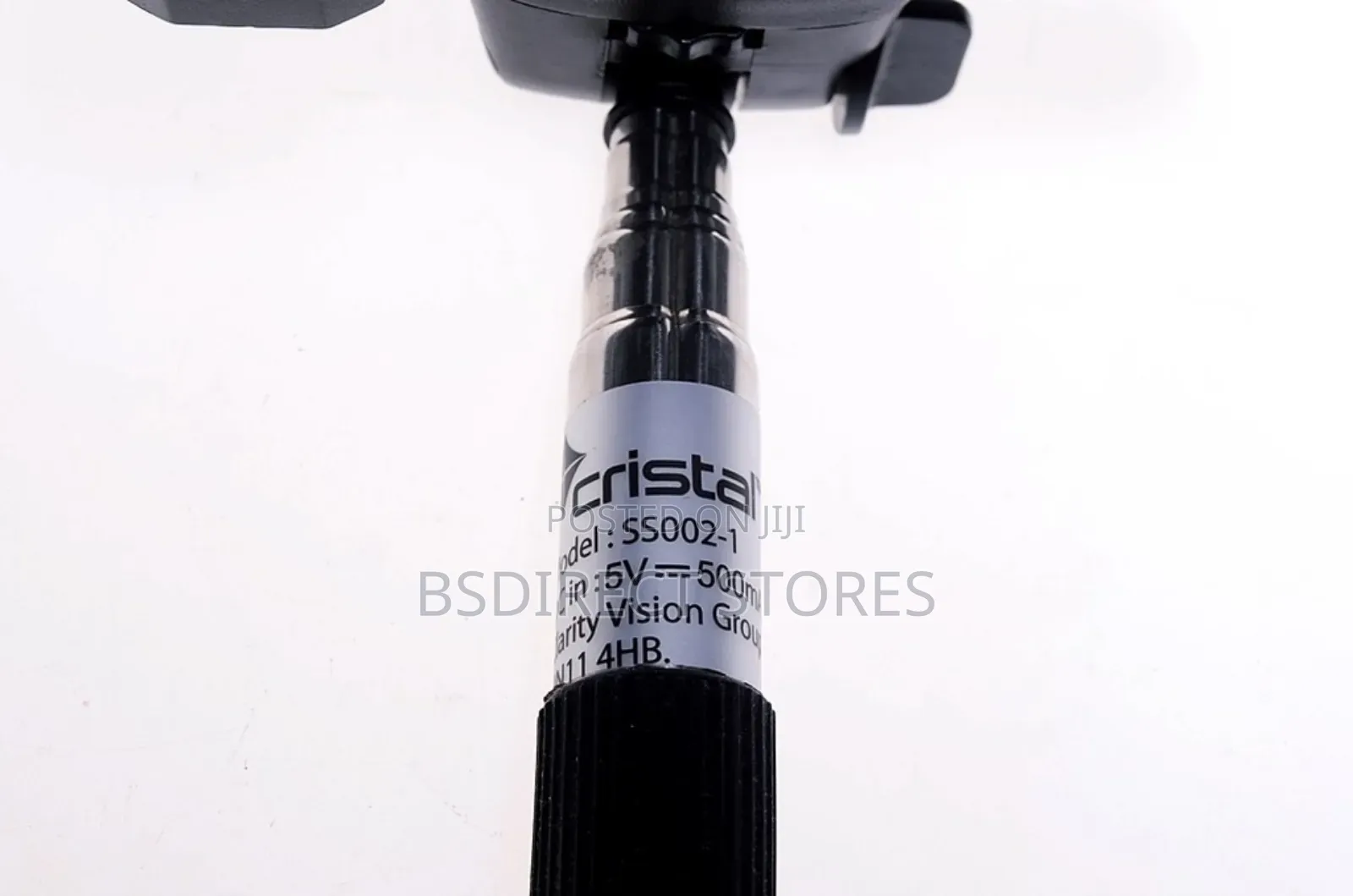 Cristal Bluetooth Foldable Selfie Stick Rotating Head Black